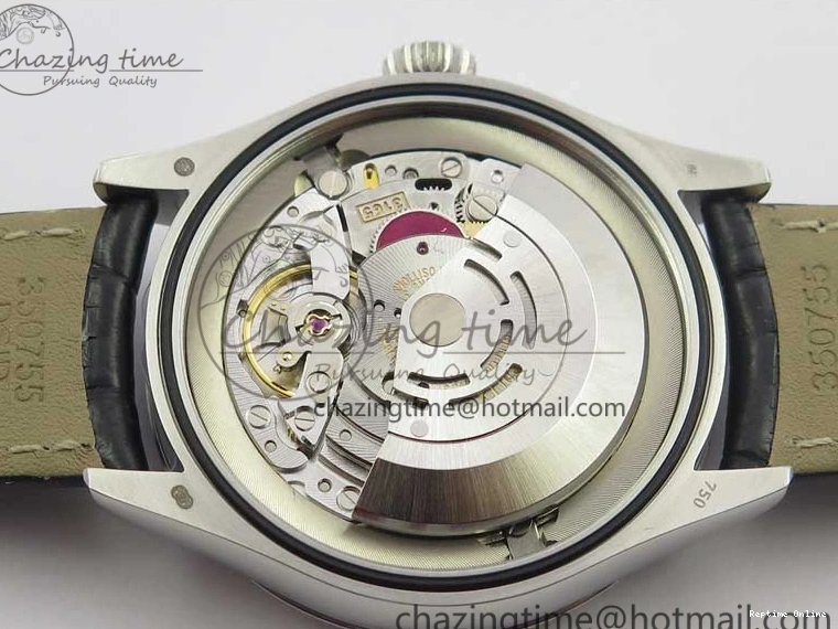 0510 Cellini 50519 Real Date SS BP Maker Best Edition Black Dial Sticks Markers on Black Leather Strap SA Affordable 3087